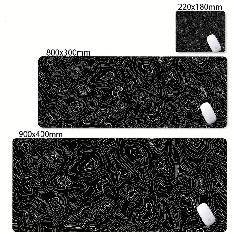 Black and white abstract gaming desk mat – image 7