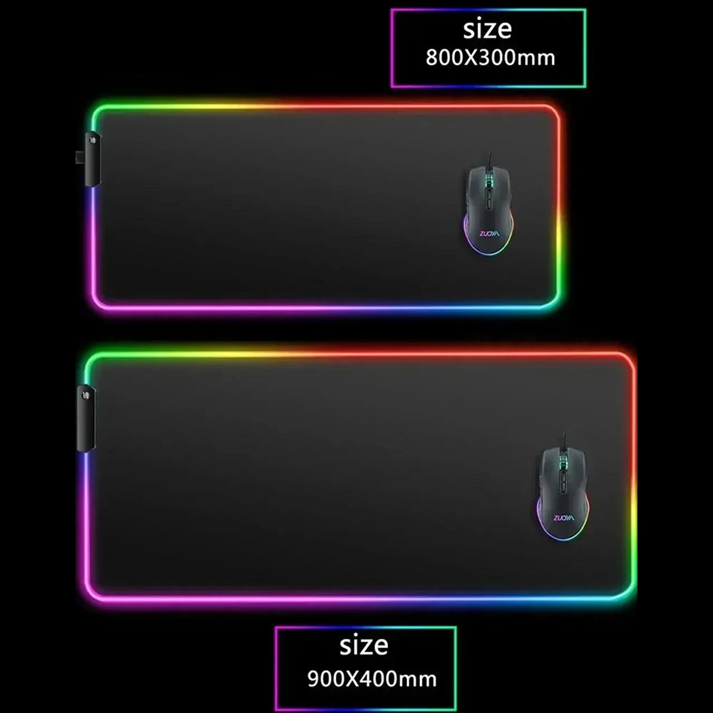 משטח גיימינג RGB בעיצוב משחק – מגוון גדלים
