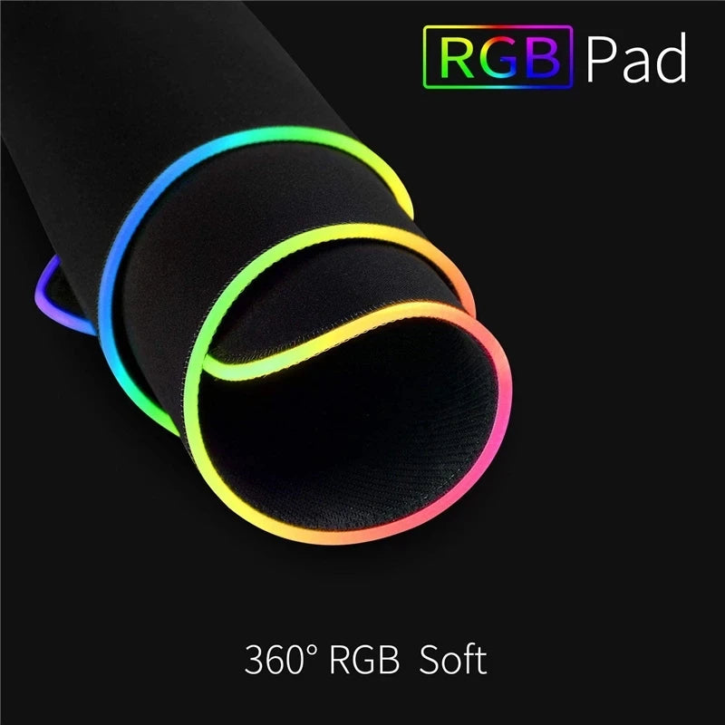 משטח עכבר RGB עם תאורת LED – קומפקטי