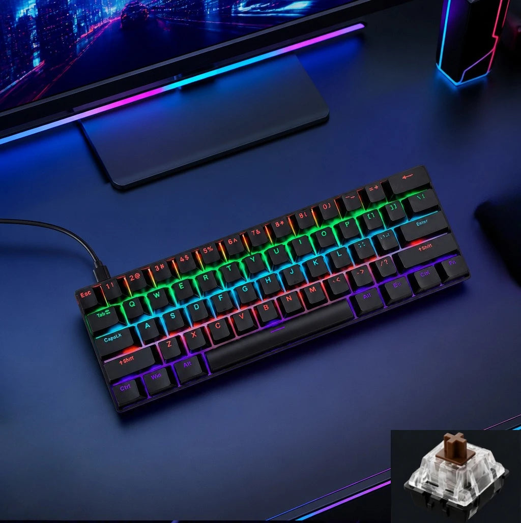 מקלדת גיימינג RGB – ‏61 מקשים