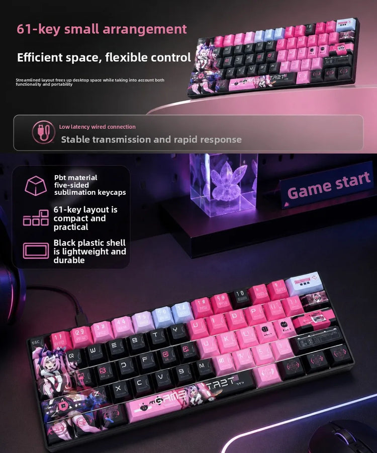 מקלדת גיימינג RGB – ‏61 מקשים