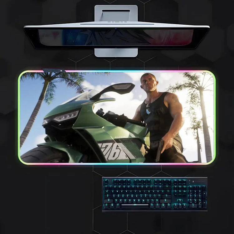 משטח גיימינג RGB בעיצוב משחק – מגוון גדלים