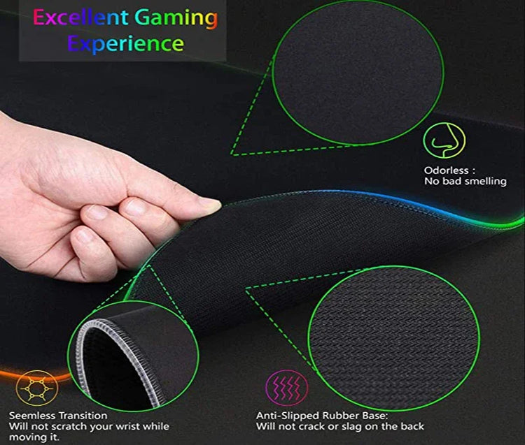 משטח גיימינג XXL RGB בסגנון גותי