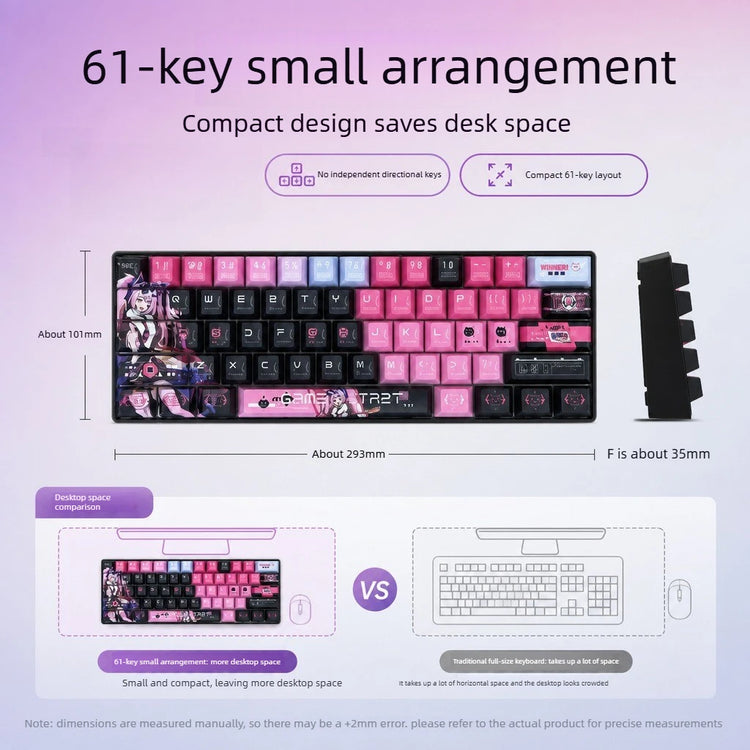 מקלדת גיימינג RGB – ‏61 מקשים