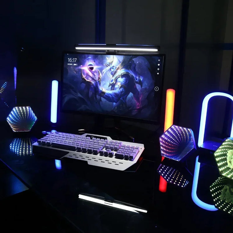 מנורת משושה RGB בתלת־ממד