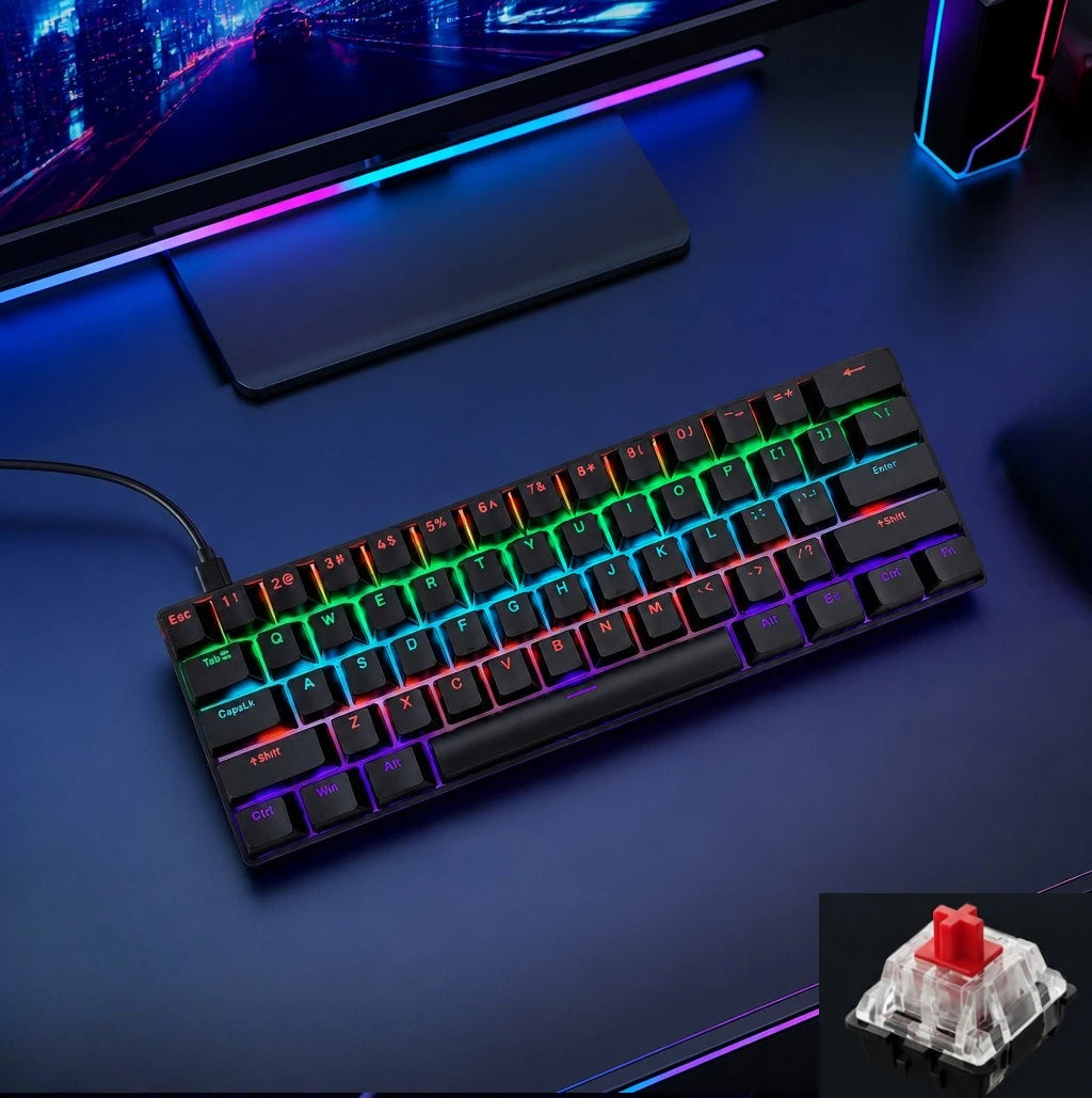 מקלדת גיימינג RGB – ‏61 מקשים