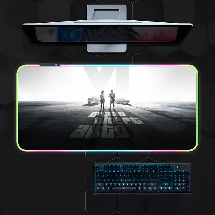 משטח גיימינג RGB בעיצוב משחק – מגוון גדלים