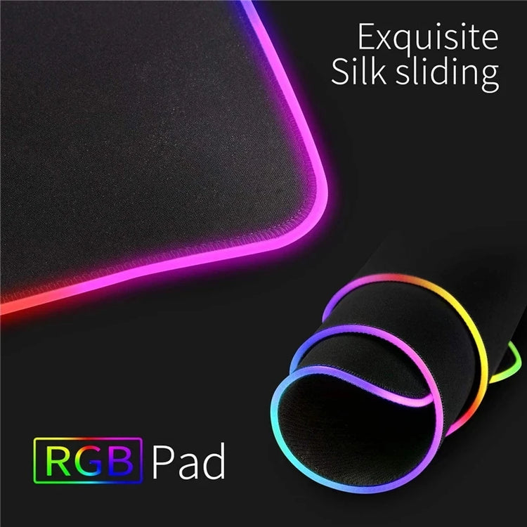 משטח עכבר RGB עם תאורת LED – קומפקטי