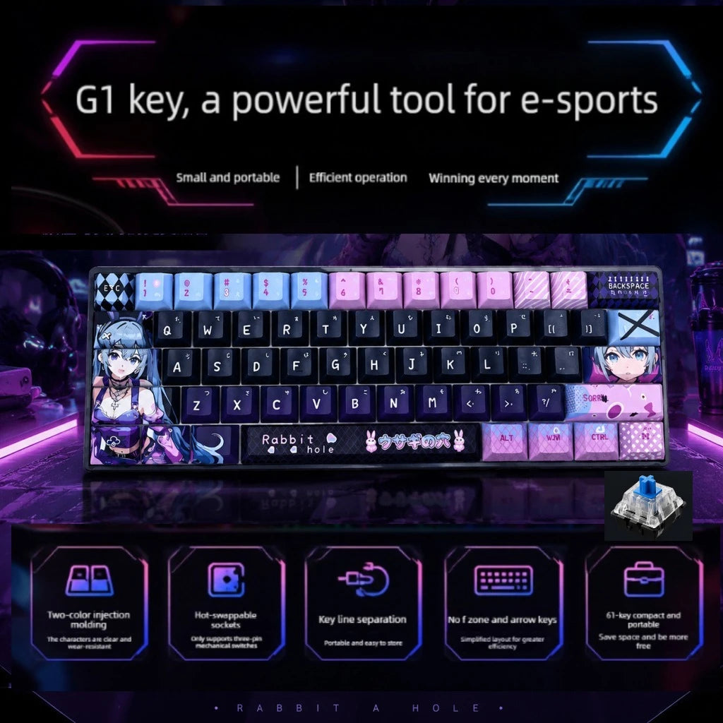 מקלדת גיימינג RGB – ‏61 מקשים