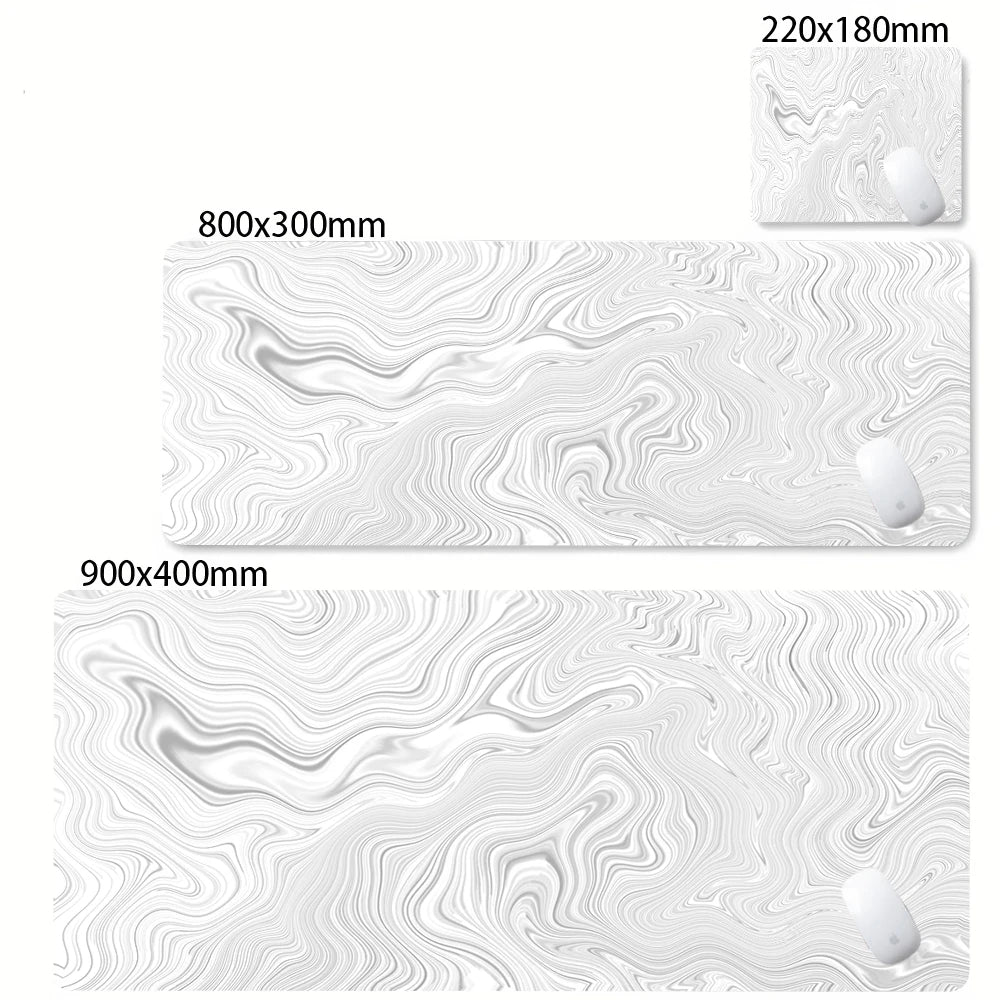 Black and white abstract gaming desk mat – image 10